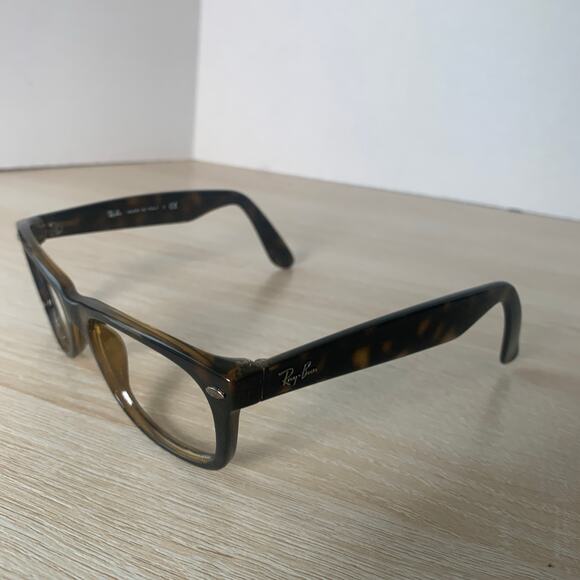 Ray-Ban RB2132 New Wayfarer 902 Sunglasses Tortoise Frames Only 52-18 Italy - Picture 3 of 8